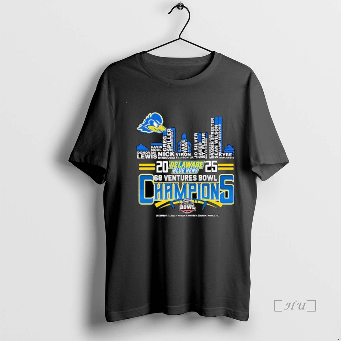 Officials Delaware Blue Hens 2025 Bowl Champions Ornaments