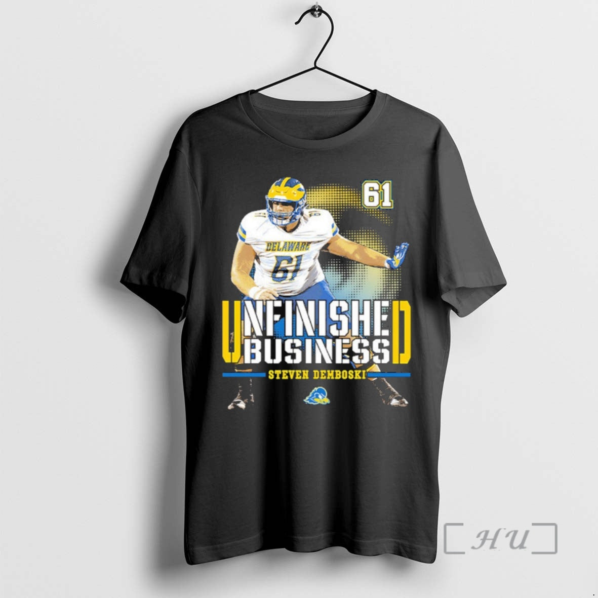Officials Delaware Fightin Blue Hens Ncaa Football Steven Demboski Unfinished Business Premium T Shirts Sweater