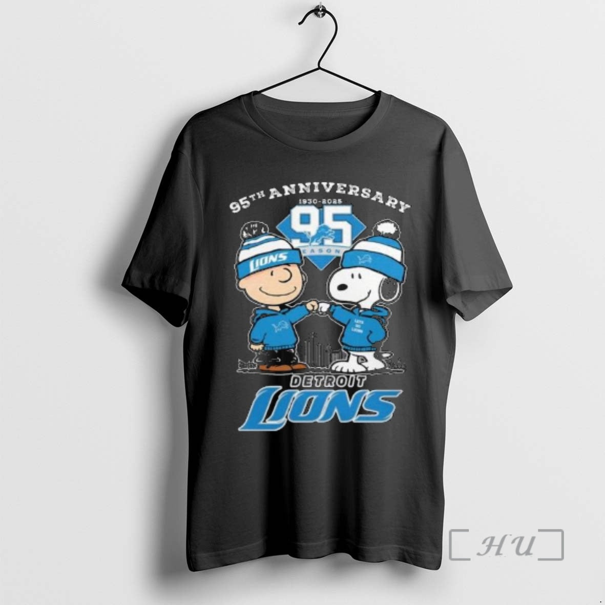 Officials Detroit Lions 95th Anniversary 2025 One Pride Circle Black