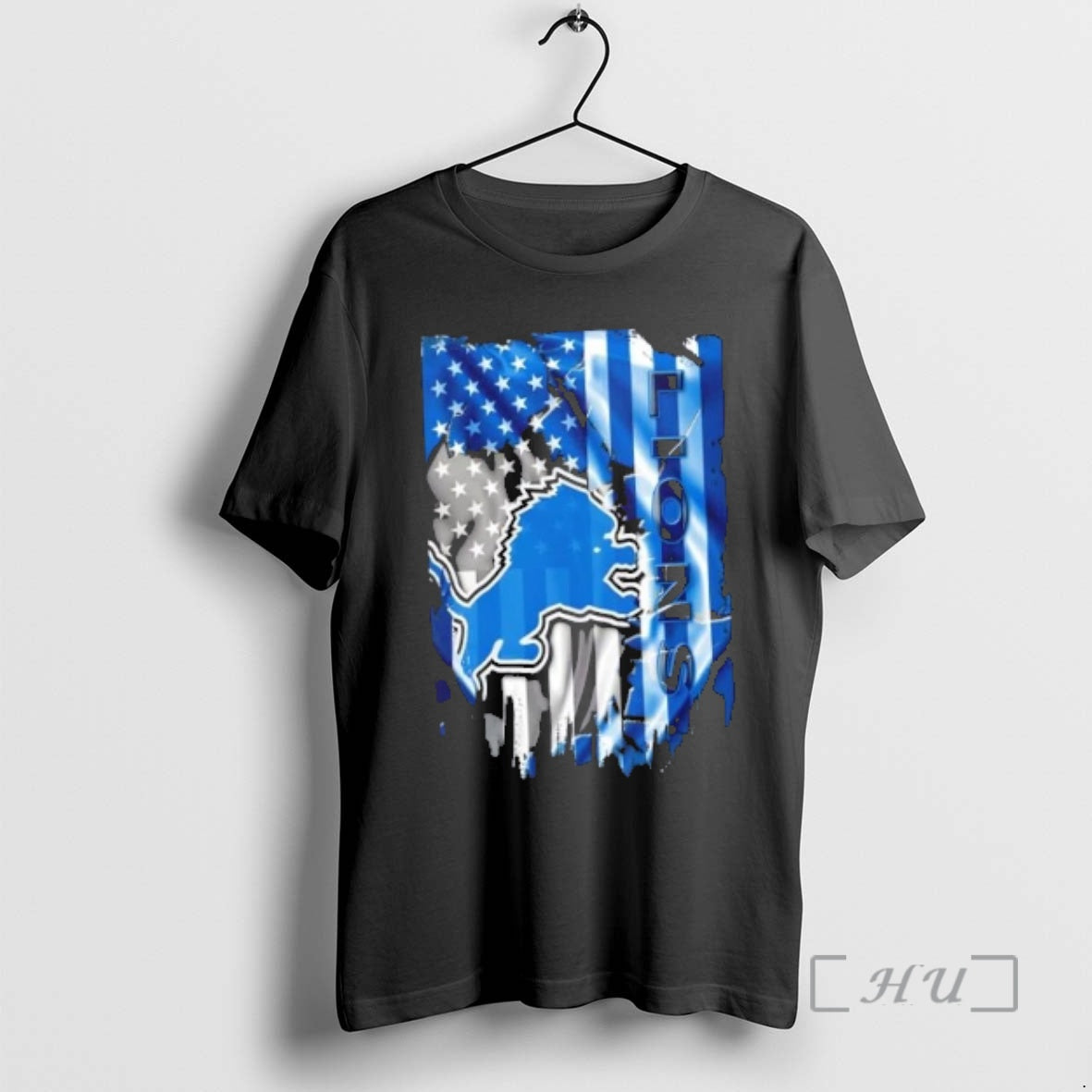 Officials Detroit Lions Football X American Flag