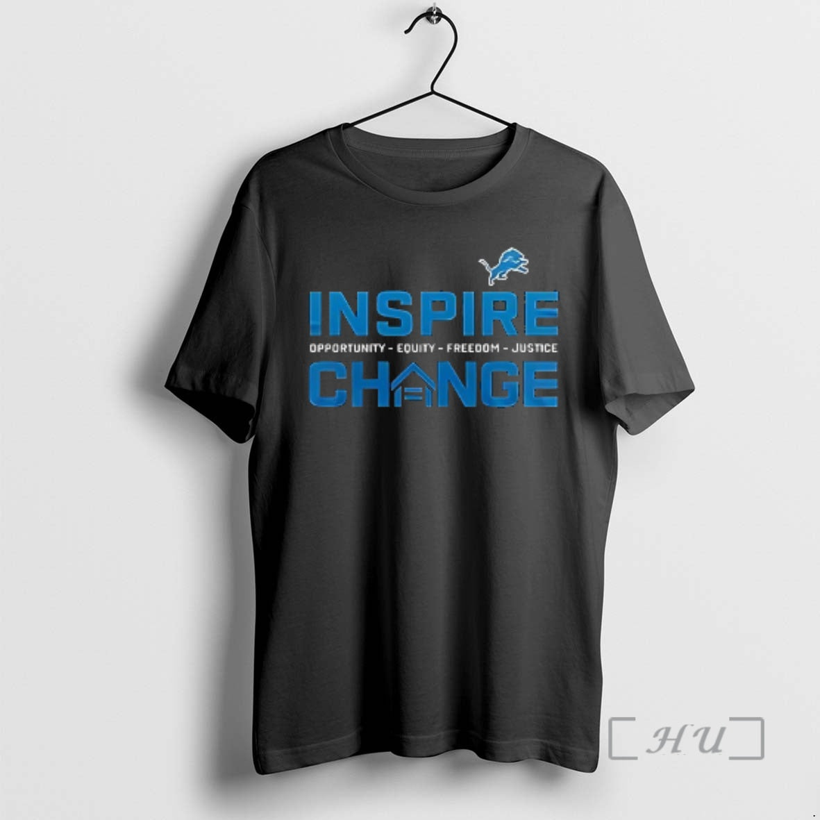 Officials Detroit Lions X Inspire Change Opportunity Equity Freedom Justice Double Sided Graphic Premium