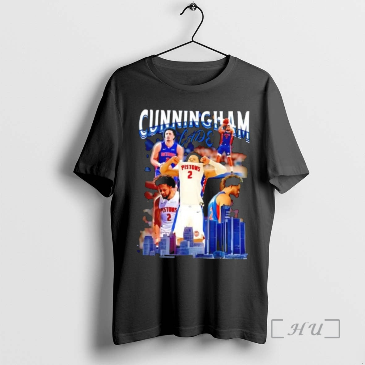 Officials Detroit Pistons Cade Cunningham Graphic Skyline