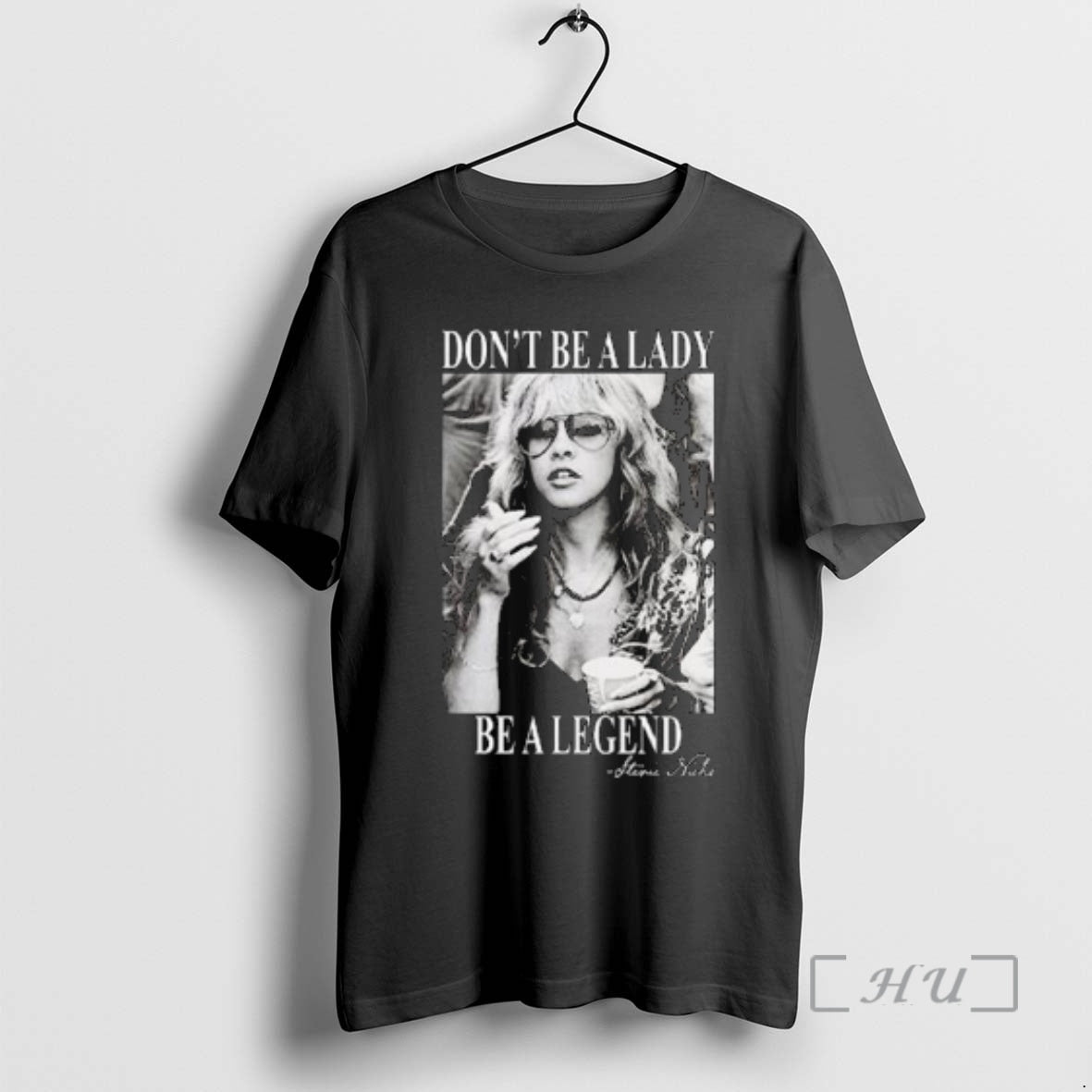 Officials Dont Be A Lady Be A Legend Stevie Nicks Circle Black Premium T Shirts