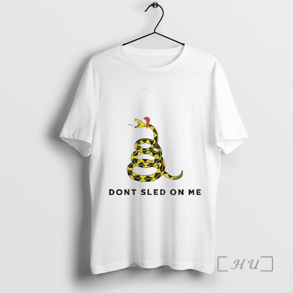 Officials Dont Sled On Me Santa Hat Funny Merry Christmas