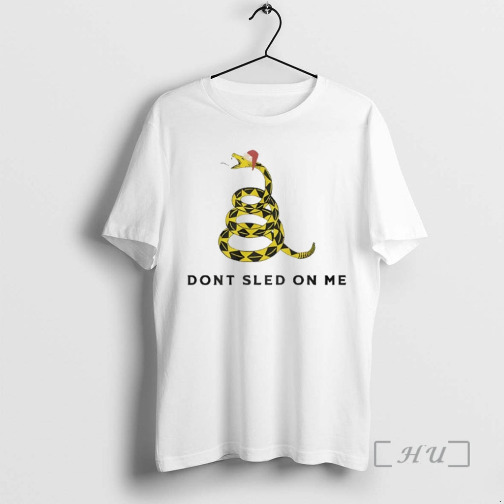 Officials Dont Sled On Me Funny Christmas Gadsden Flag