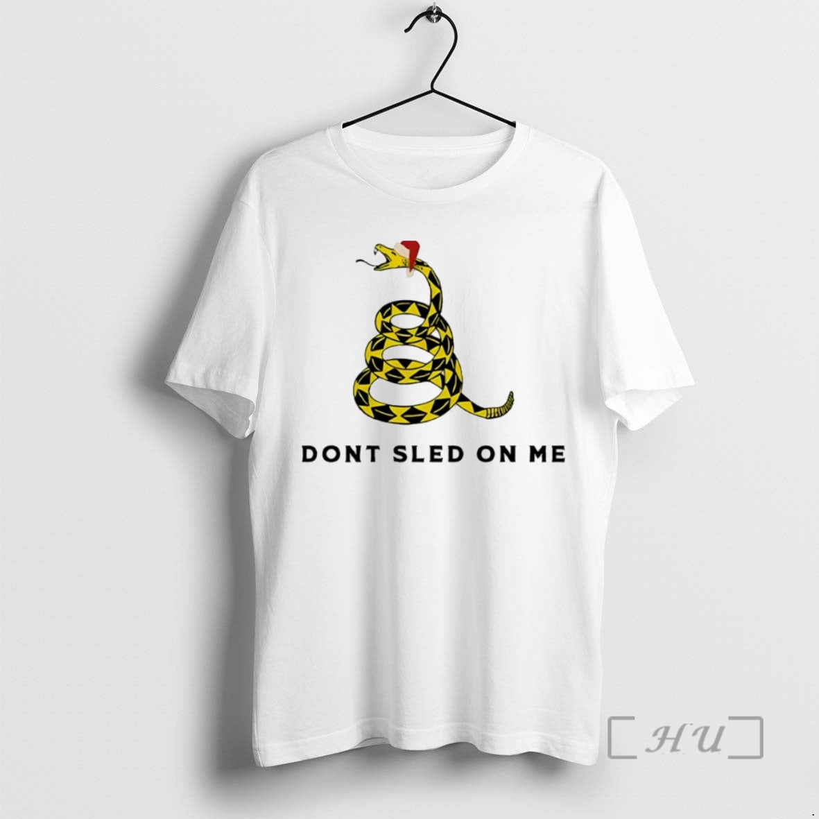 Officials Dont Sled On Me Snake Christmas Circle