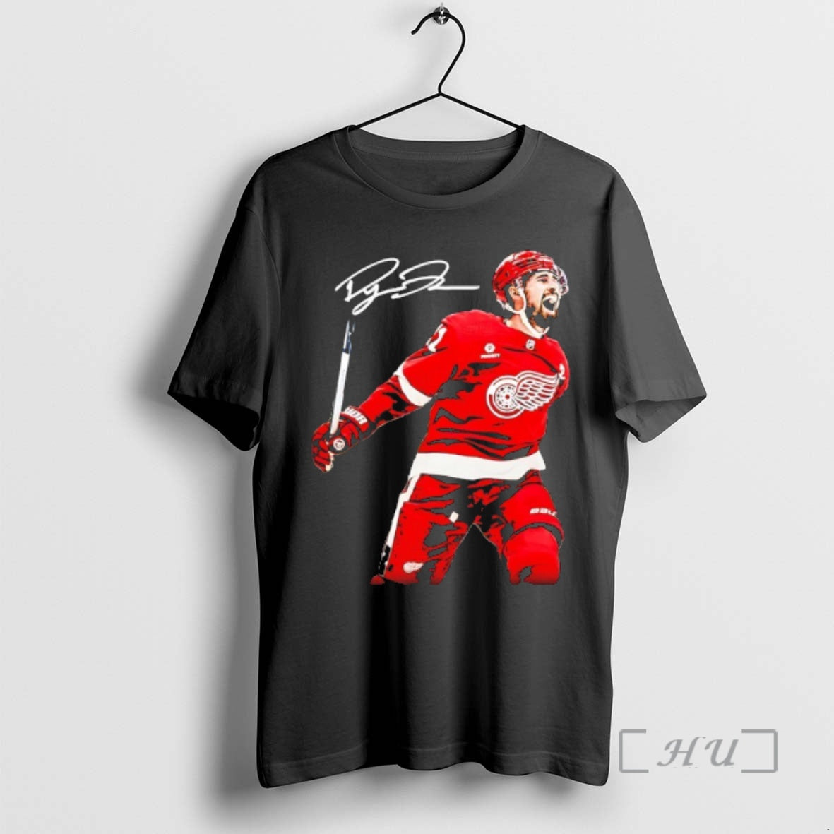 Officials Dylan Larkin Detroit Red Wings Overtime Signature