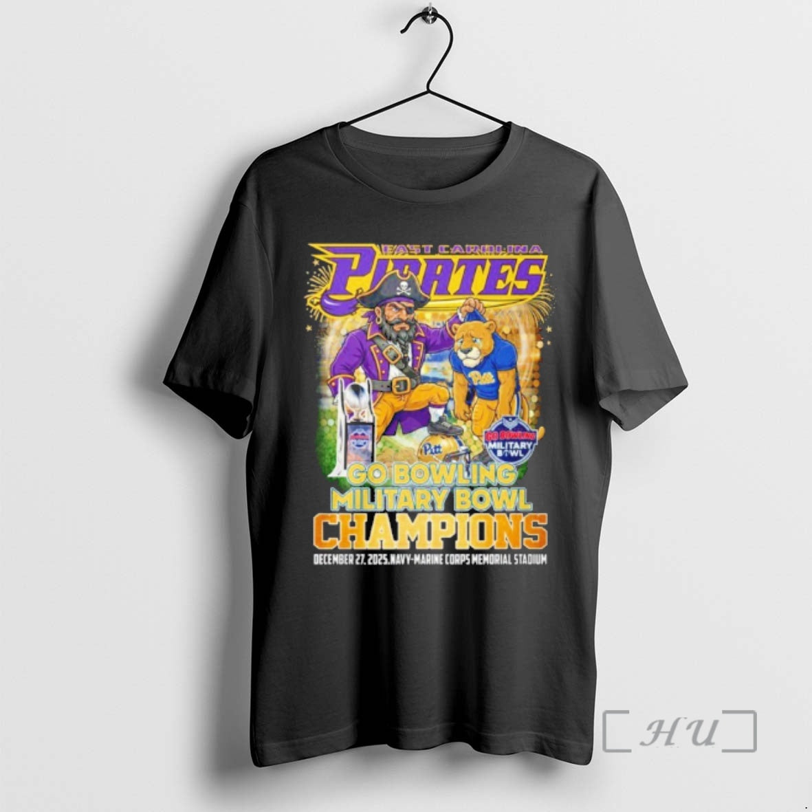 Officials East Carolina Pirates 2025 Go Bowling Military Bowl Champions