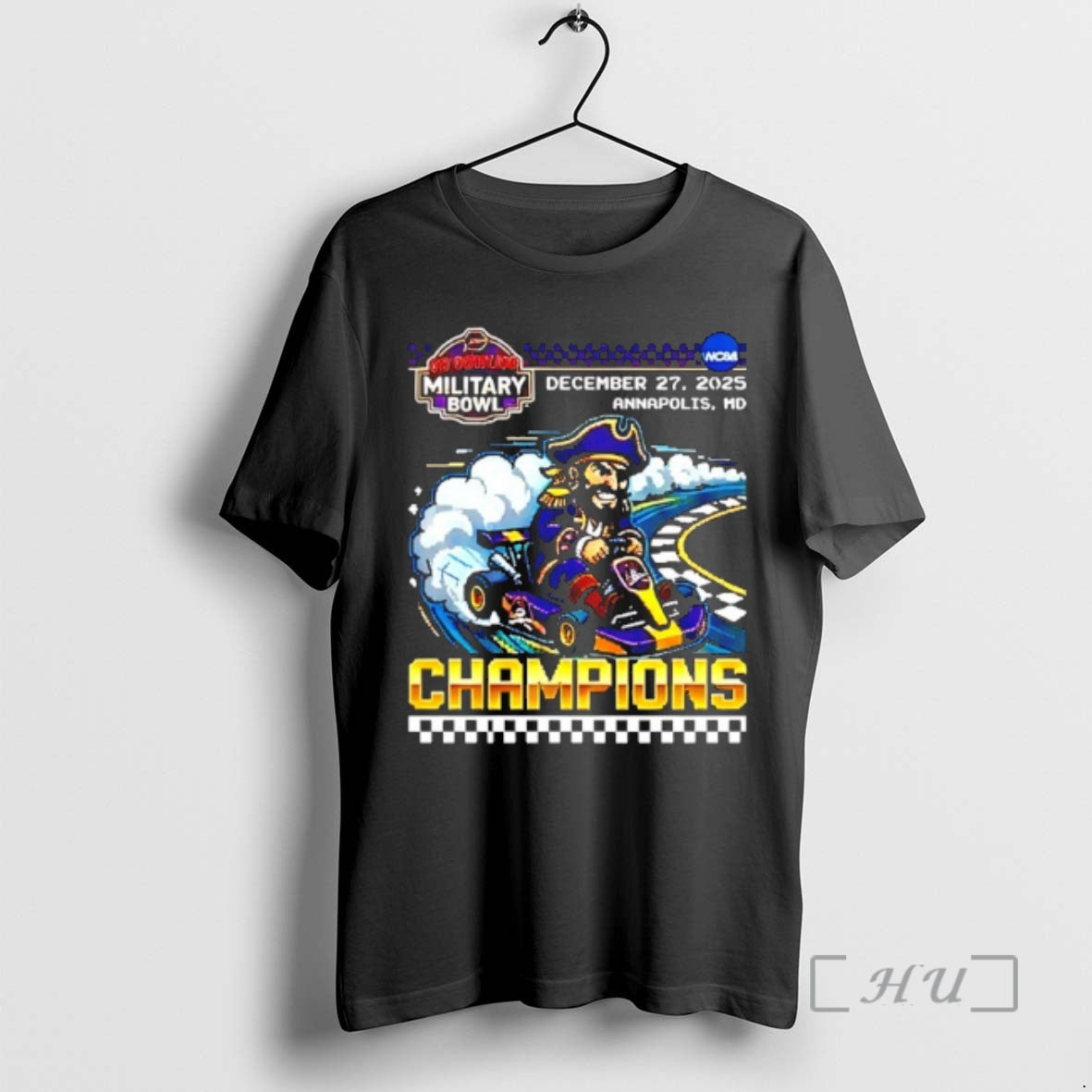 Officials East Carolina Pirates Go Bowling Military Bowl Champions 2025 Bit Game Premium T Shirts