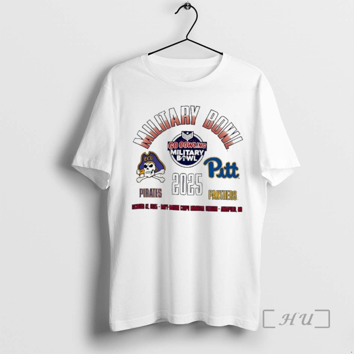 Officials East Carolina Pirates Vs Pittsburgh Panthers 2025 Military Bowl Dueling Go Bowling Premium