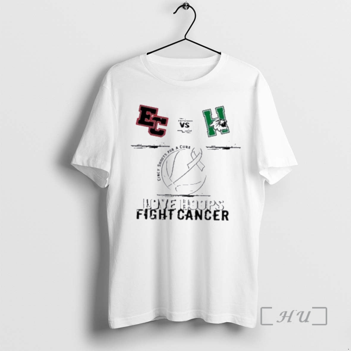 Officials East Central Trainers Vs Harrison Wildcats 2026 Love Hoops Fight Cancer Premium T Shirts