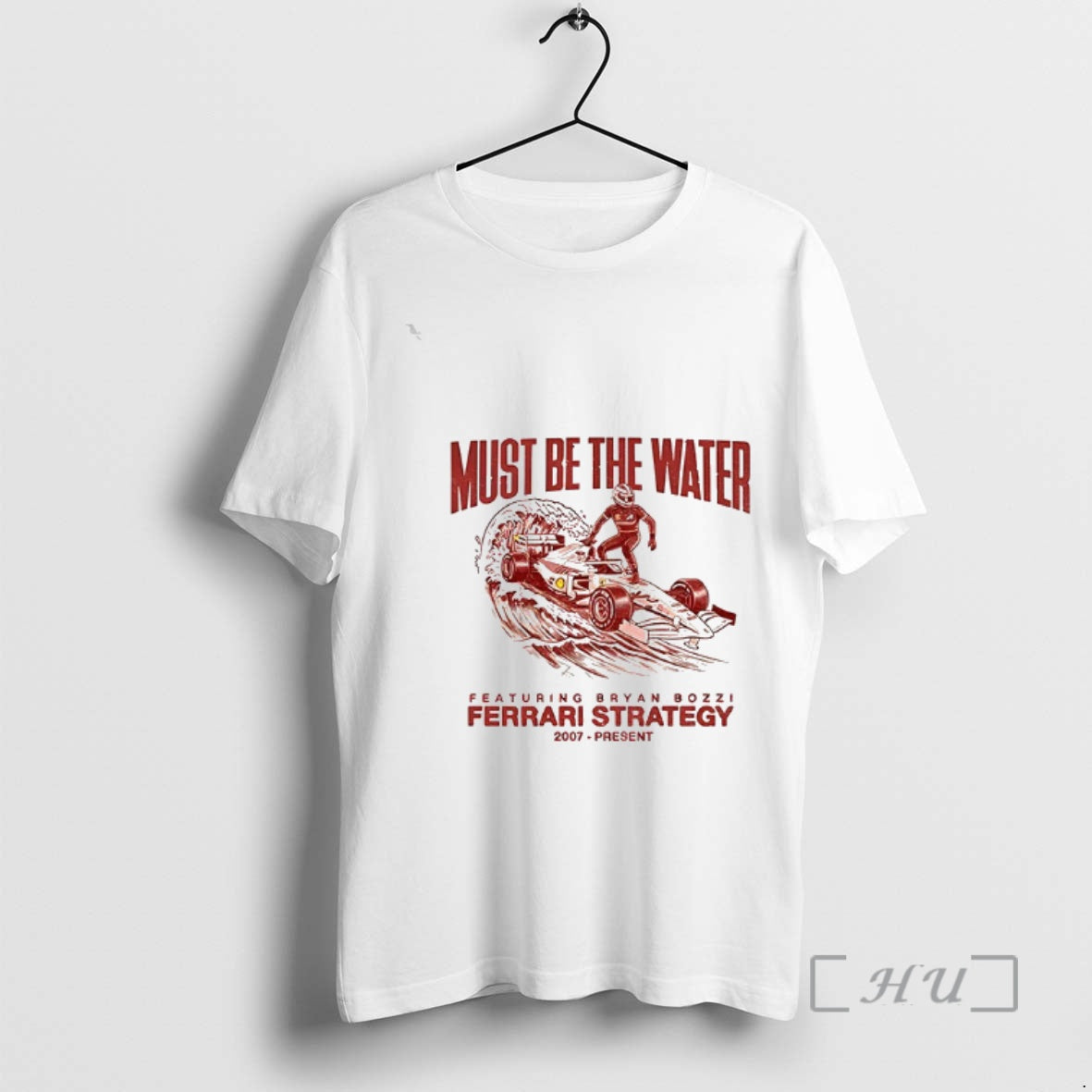 Officials Featuring Bryan Bozzi Ferrari Strategy Must Be The Water Vintage Premium T Shirts Sweater