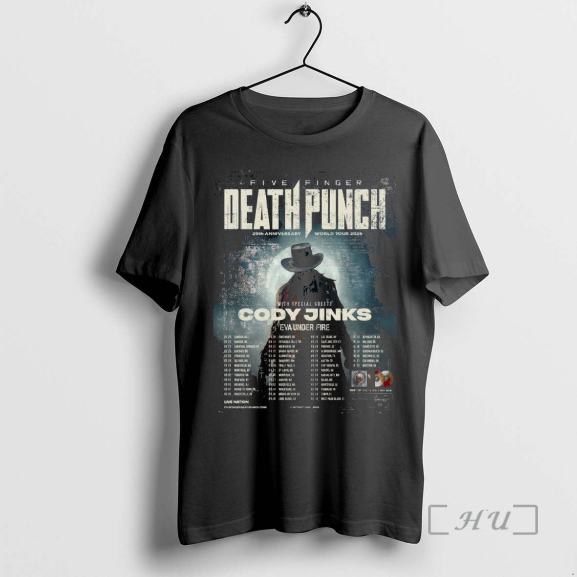 Officials Five Finger Death Punch 20th Anniversary World Tour 2026 North America City Premium