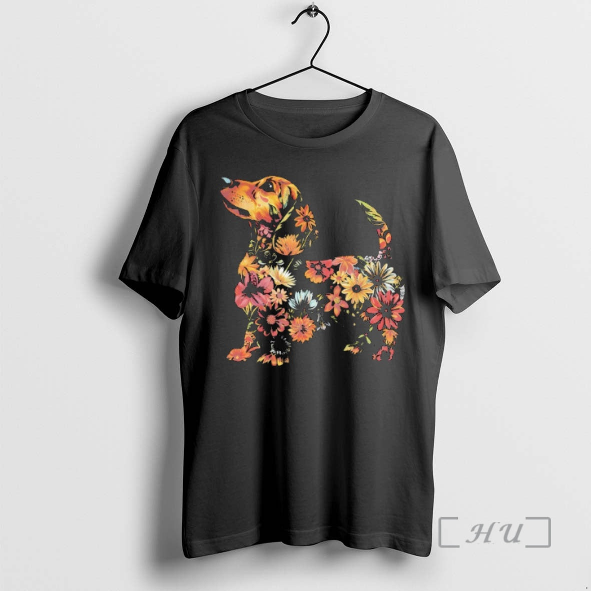 Officials Floral Dachshund Vintage