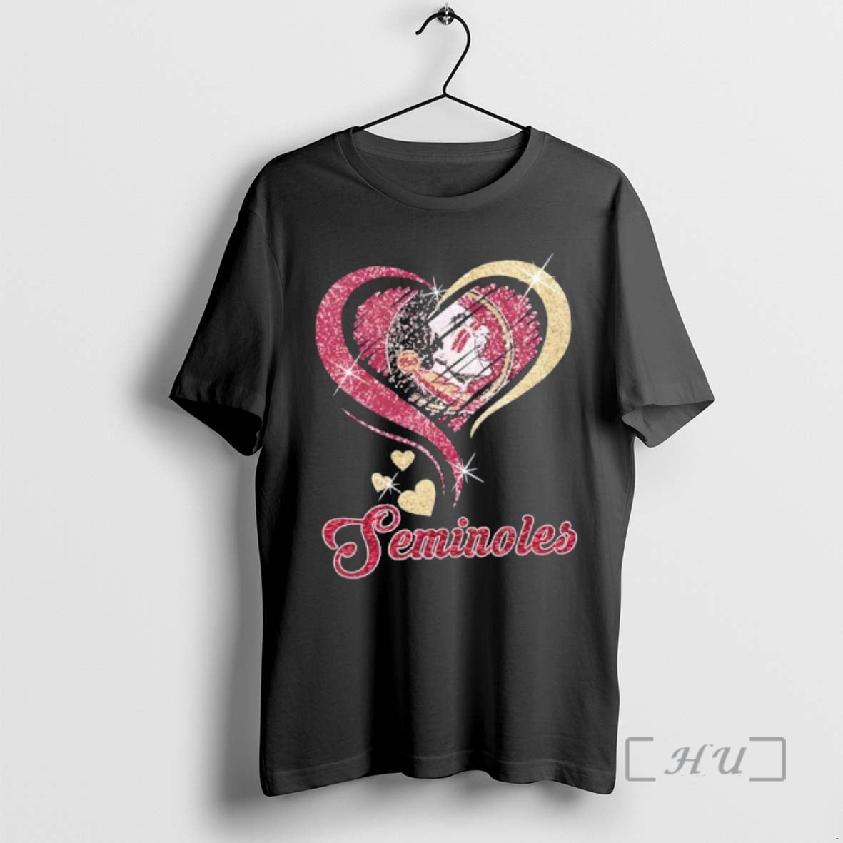 Officials Florida State Seminoles Football In Glitter Heart Fans