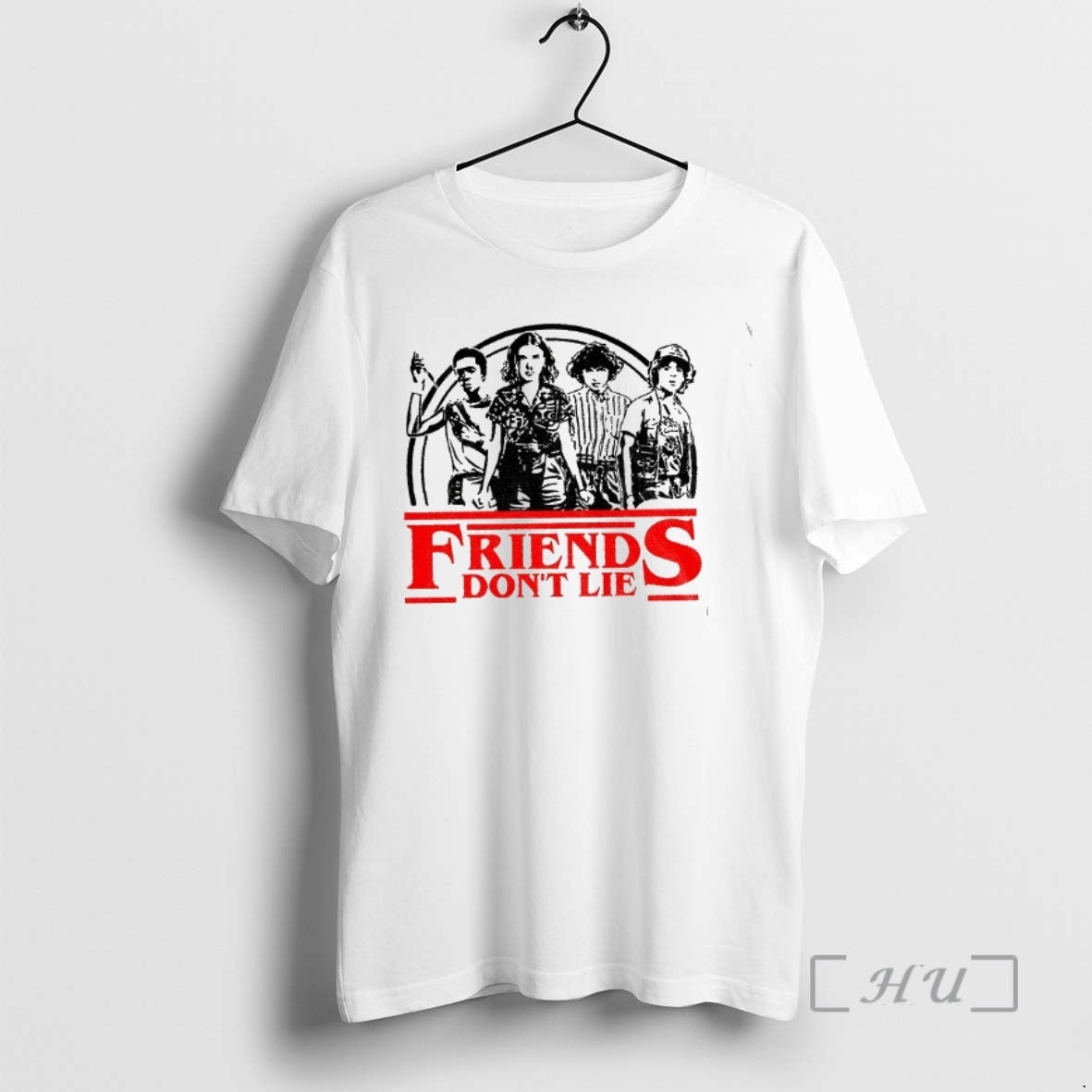Officials Friends Dont Lie Retro Stranger Style Quote