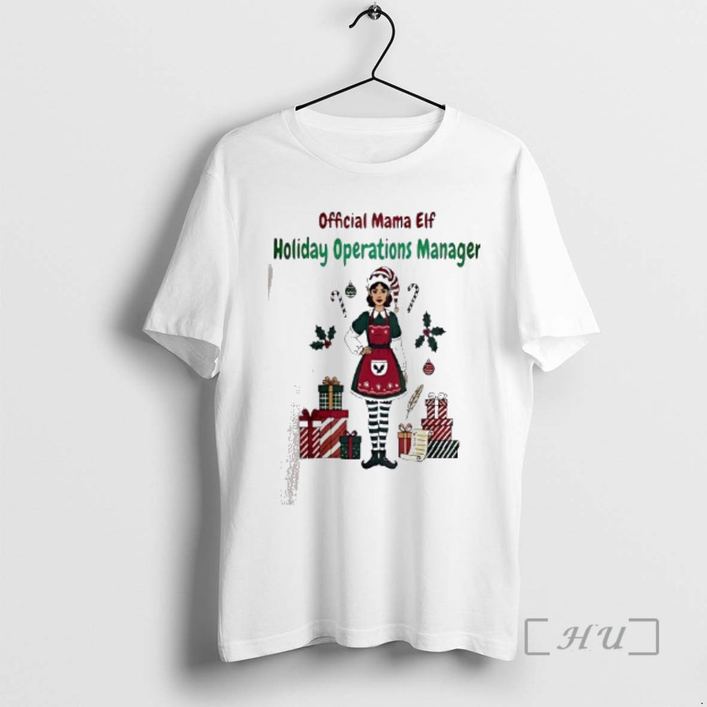 Officials Funny Mama Elf Holiday Operations Manager Simple