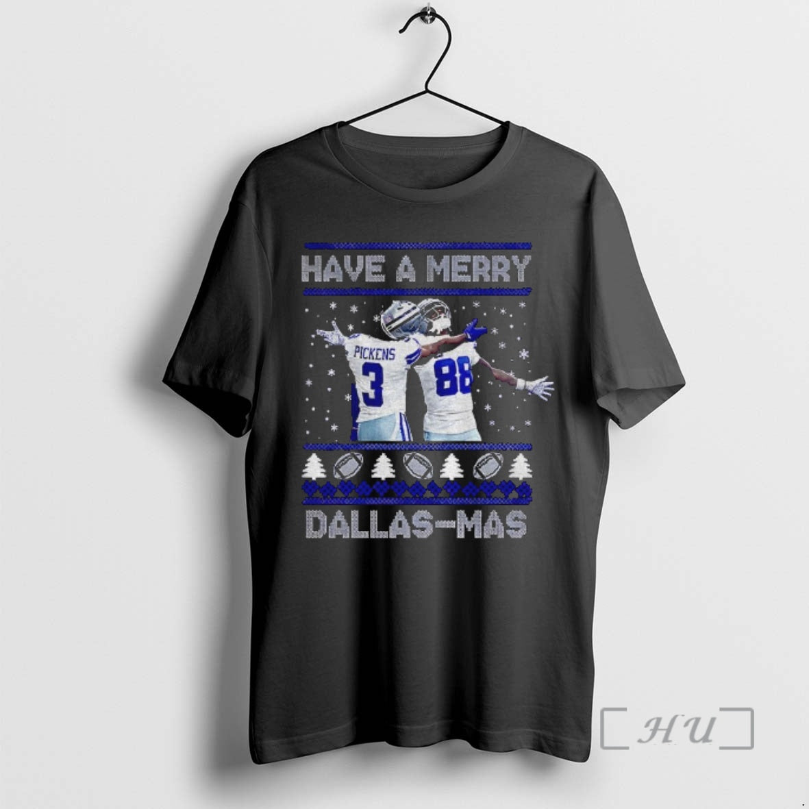 Officials George Pickens Ceedee Lamb Dallas Football Ugly Xmas Have A Merry Dallas Mas Premium