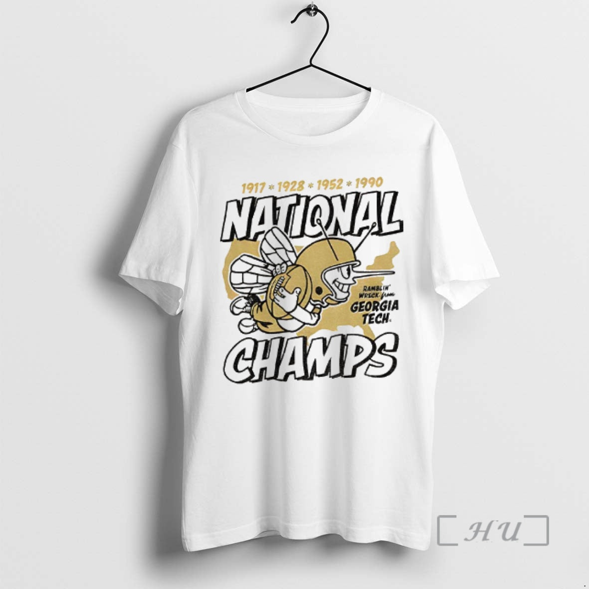 Officials Georgia Tech Yellow Football Four Time National Champs