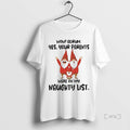 Officials Gnome Wow Adrum Yes Your Parents Were On My Naughty List Premium T Shirts