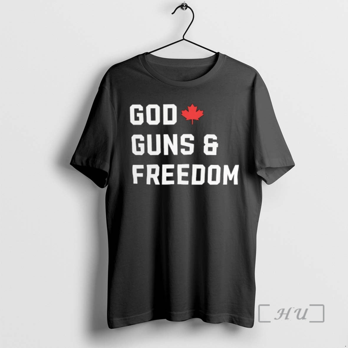Officials God Guns Freedom Canada Red Maple Leaf Graphic