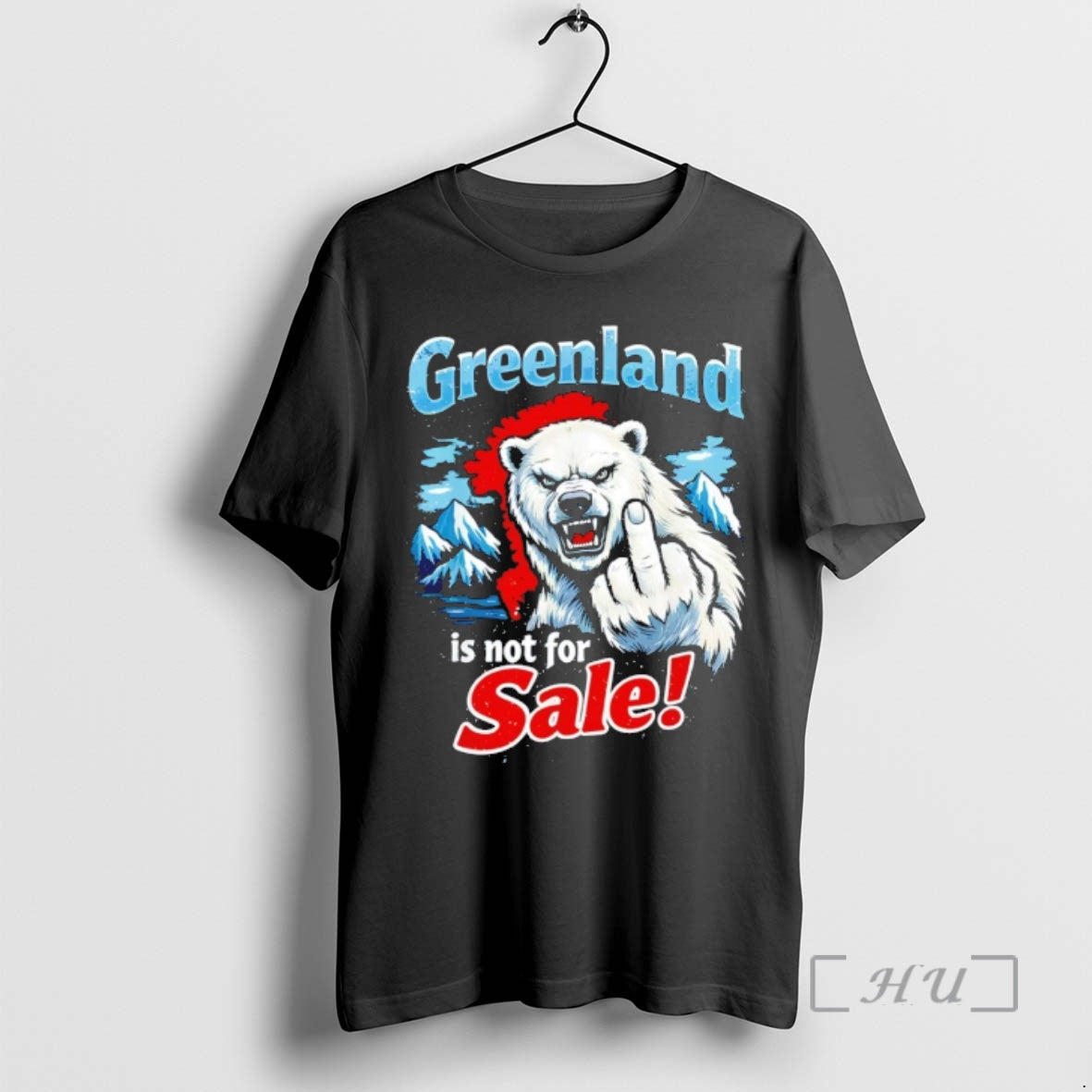 Officials Greenland Is Not For Sale White Bear Middle Finger