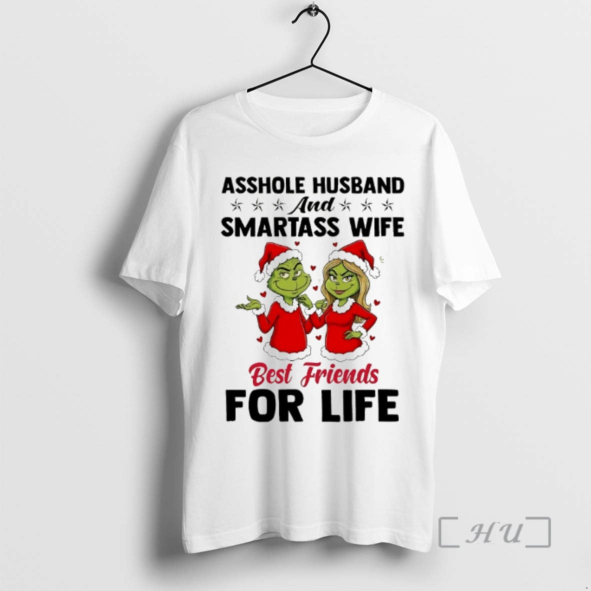 Officials Grinch Asshole Husband And Smartass Wife Best Friends For Life Chirstmas 2025 Premium