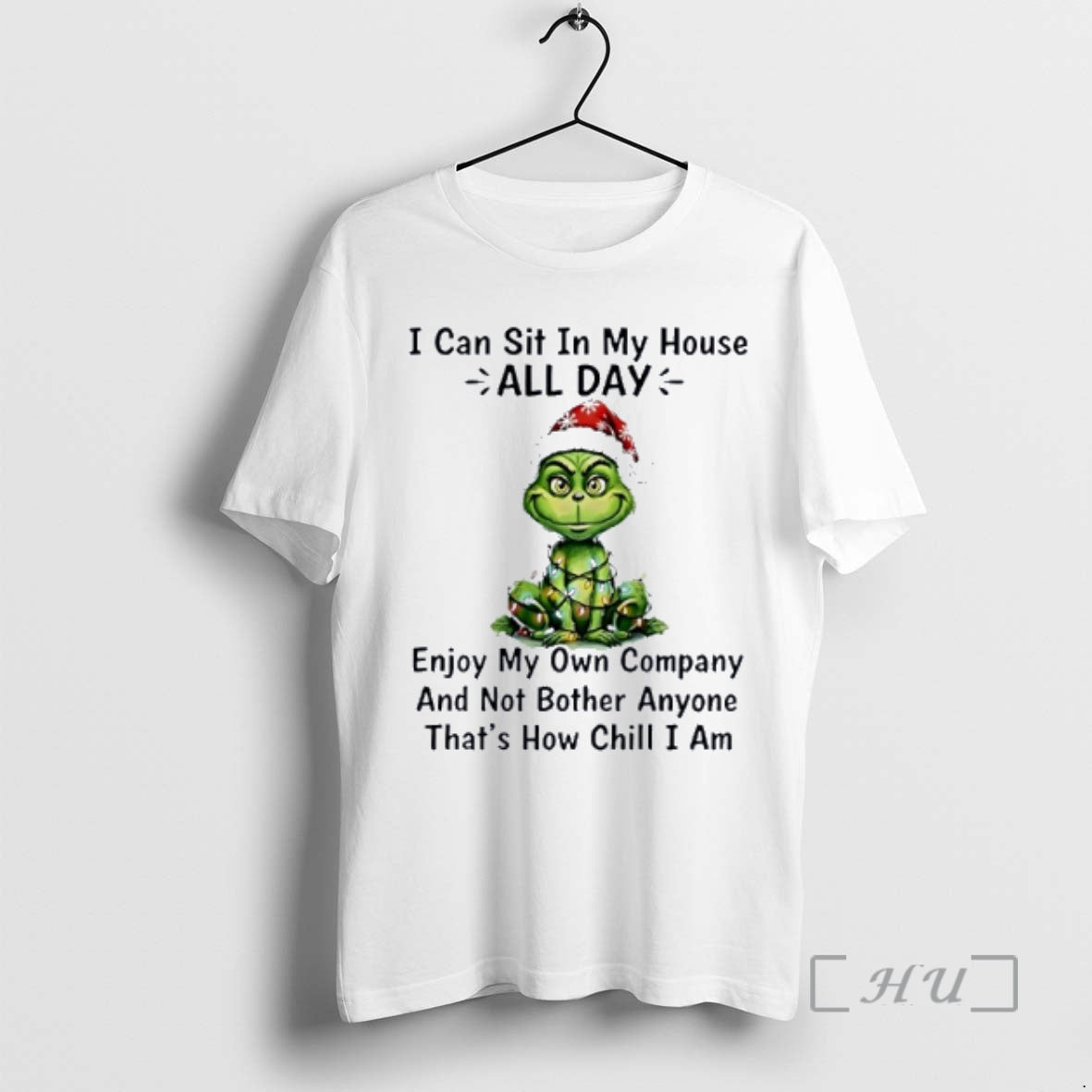 Officials Grinch I Can Sit In My House All Day Enjoy My Own Company Christmas