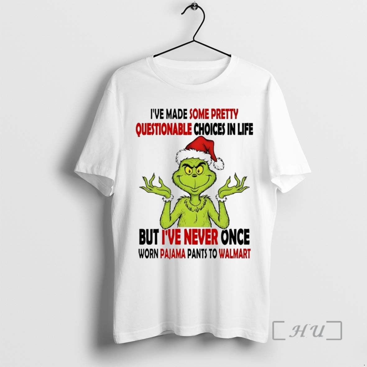 Officials Grinch Ive Made Some Pretty Questionable Choices In Life Christmas Premium T Shirts Sweater