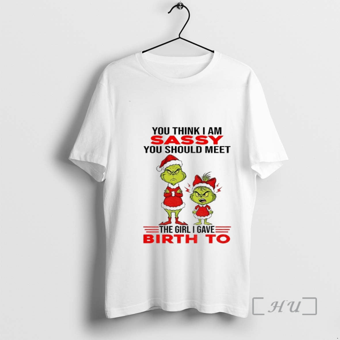 Officials Grinch Santa Hat You Think I Am Sassy You Should Meet The Girl