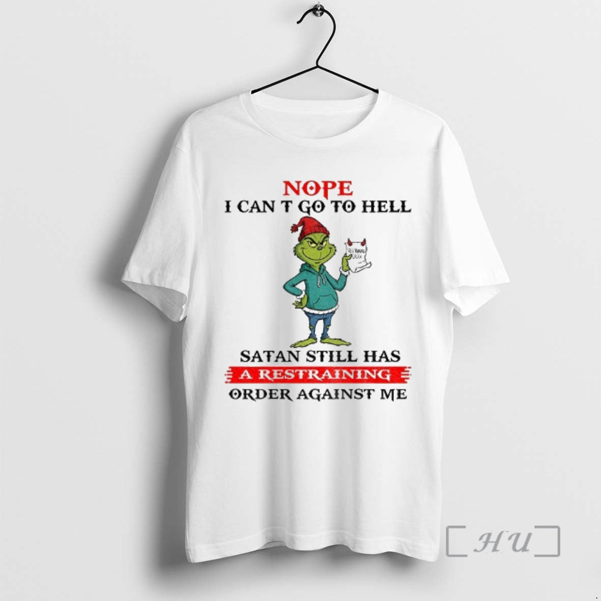 Officials Grinch Santa Nope I Can T Go To Hell Satan Still Has A Restraining