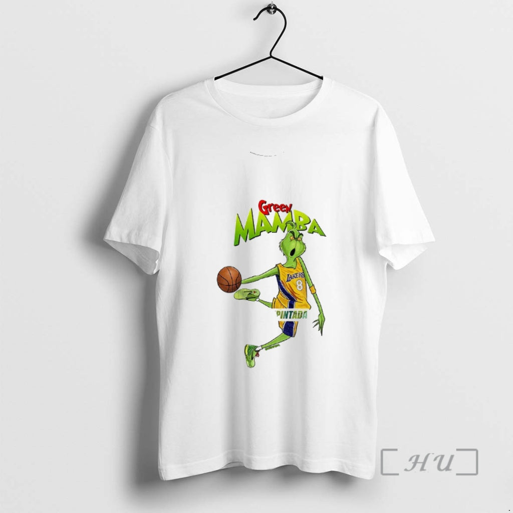 Officials Grinch Santa X Kobe Bryant Los Angeles Lakers Nba Basketball Christmas Premium T Shirts