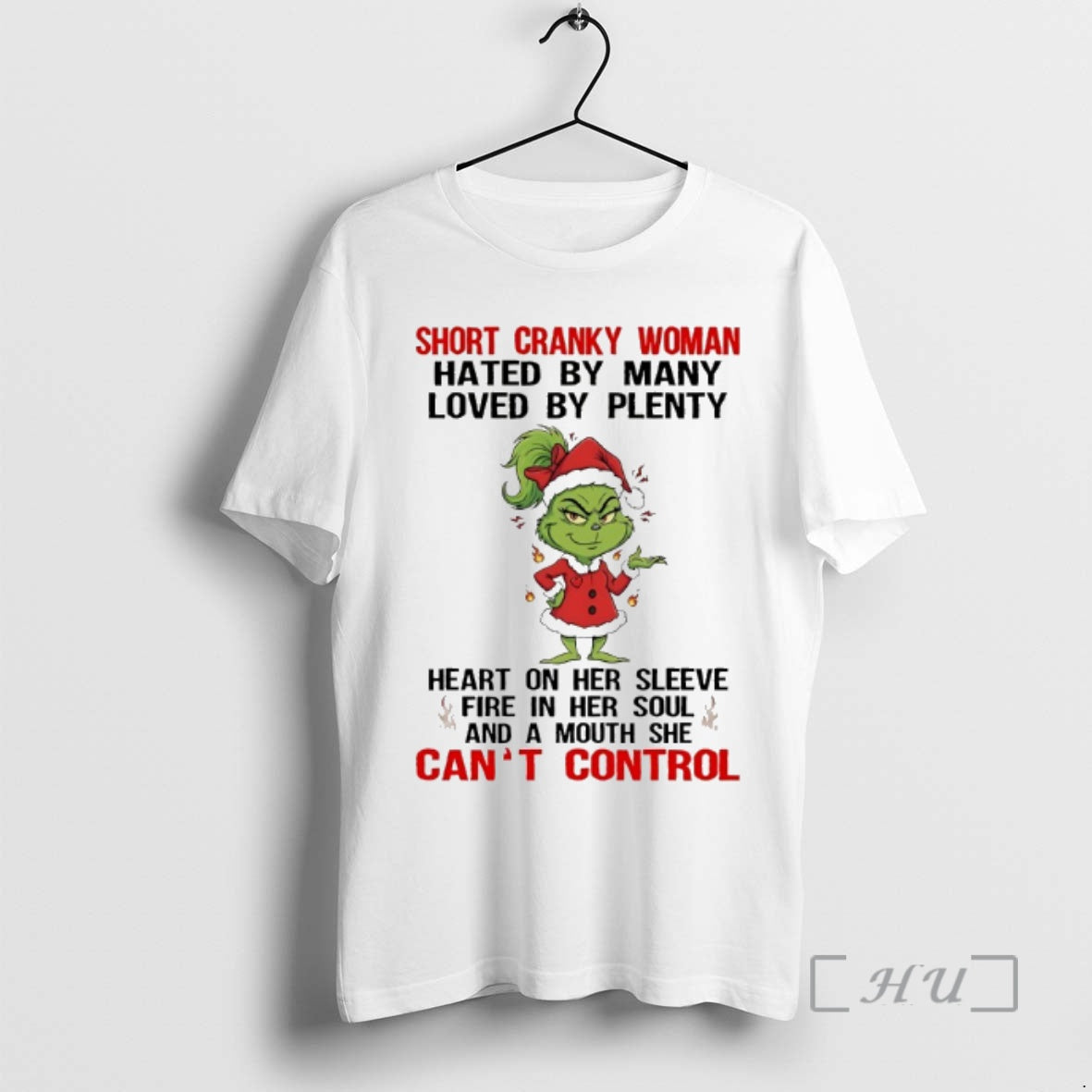 Officials Grinch Short Cranky Woman Hated By Many Loved By Plenty Heart Chirstmas 2025 Premium