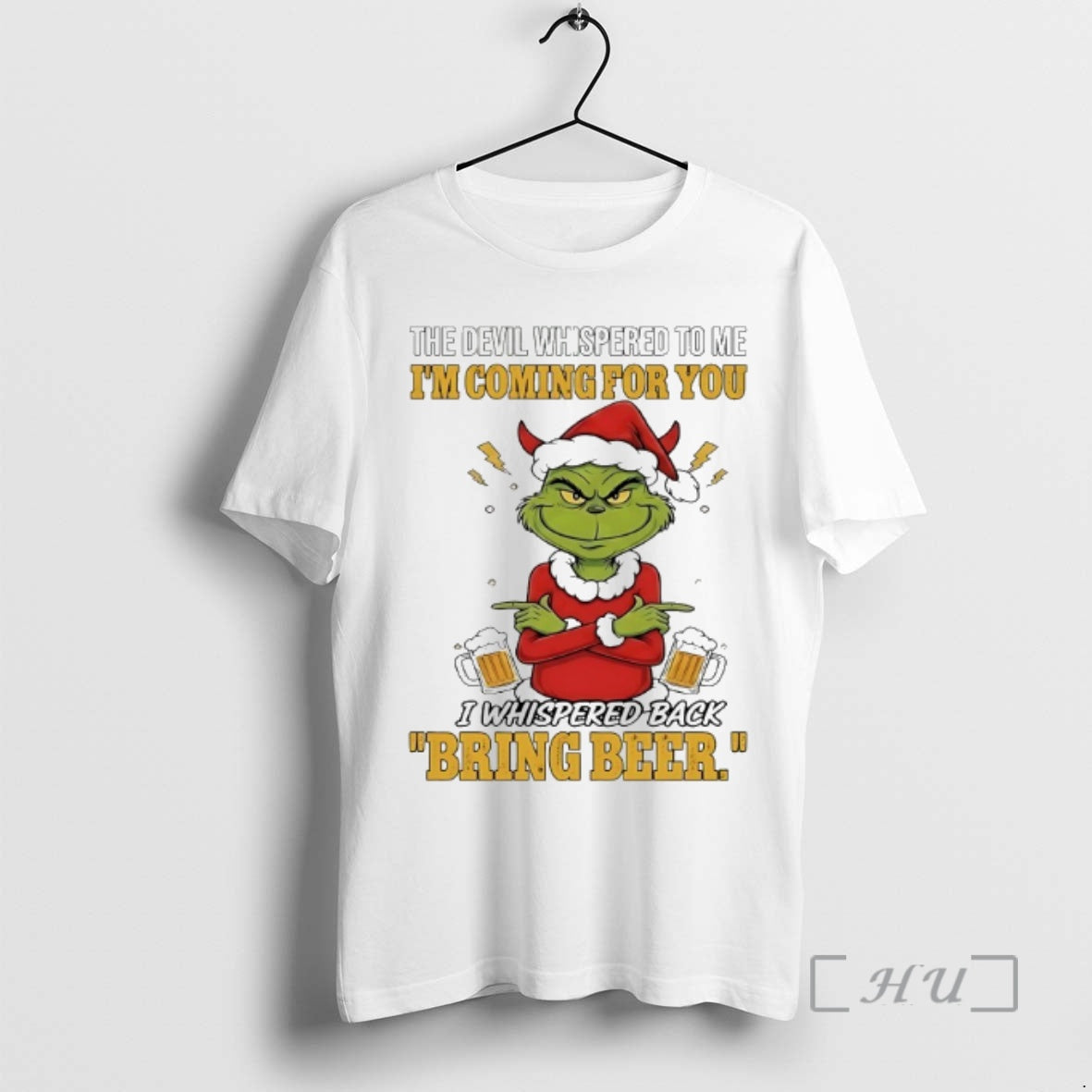 Officials Grinch The Devil Whispered To Me Im Coming For You Christmas 2025 Premium
