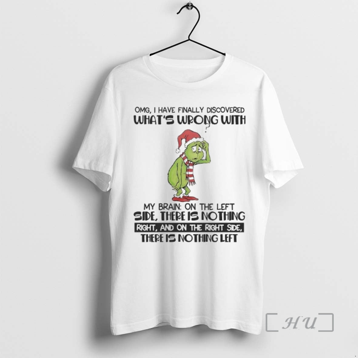 Officials Grinch Omg I Have Finally Discovered Whats Wrong With My Brain Premium T Shirts