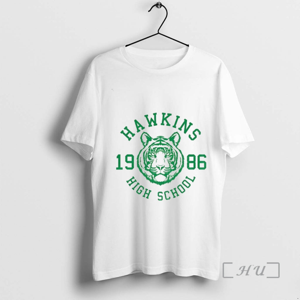 Officials Hawkins High School 1986 Tiger Retro Logo
