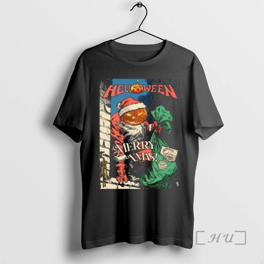 Officials Helloween Merry Xmas Pumpkin Powered Santa
