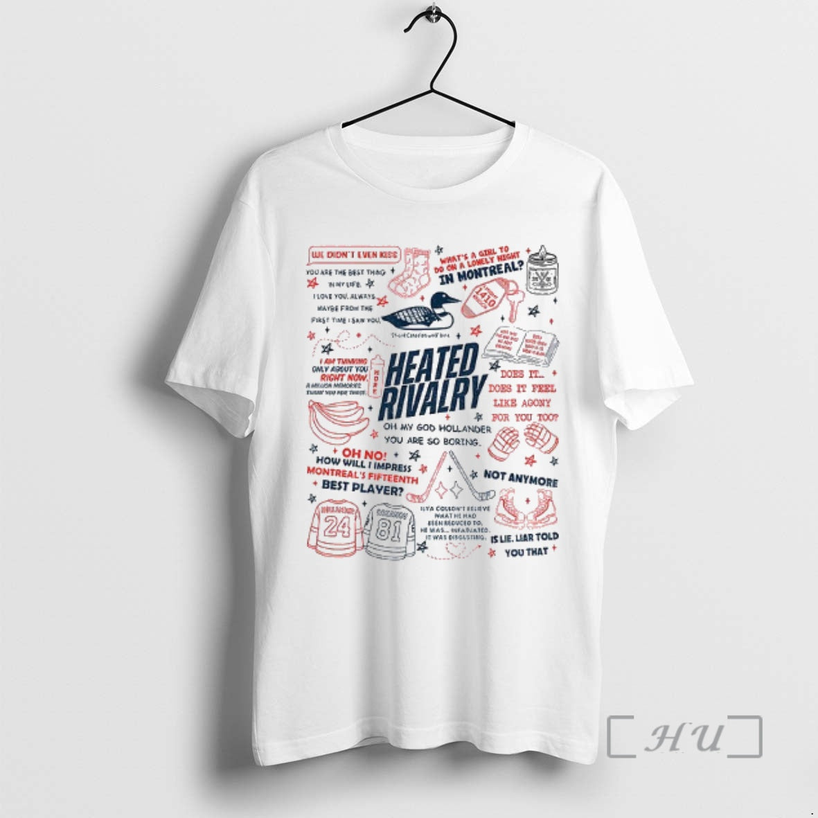 Officials Hockey Romance Couple Graphic Ilya Rozanov Shane Hollander Inspired