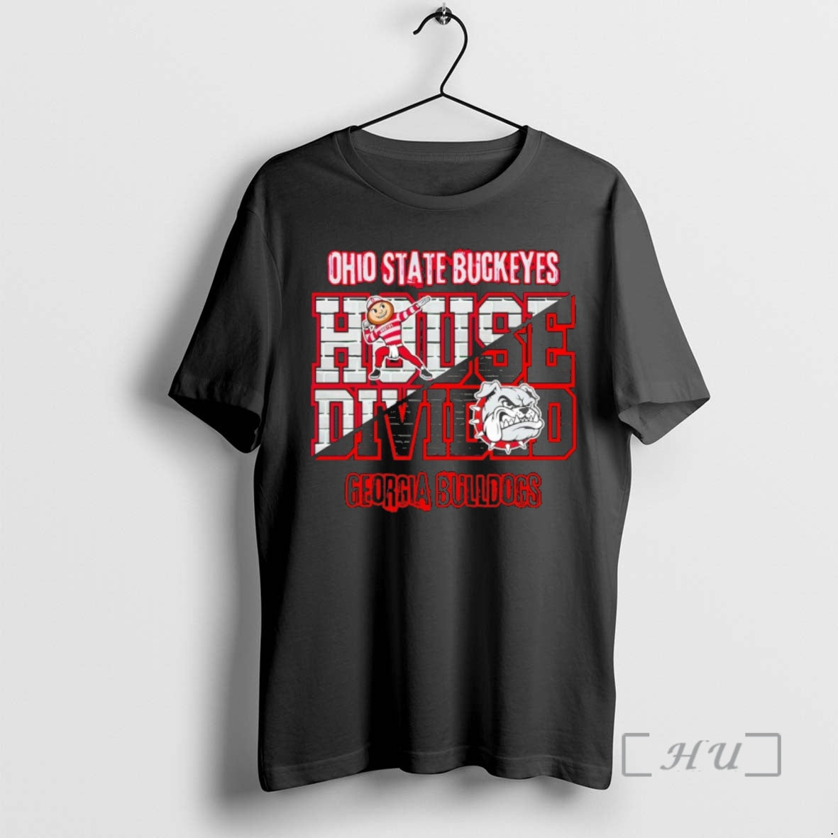 Officials House Divided College Rivalry Ohio States Buckeyes Vs Georgia Bulldogs Premium T Shirts Sweater