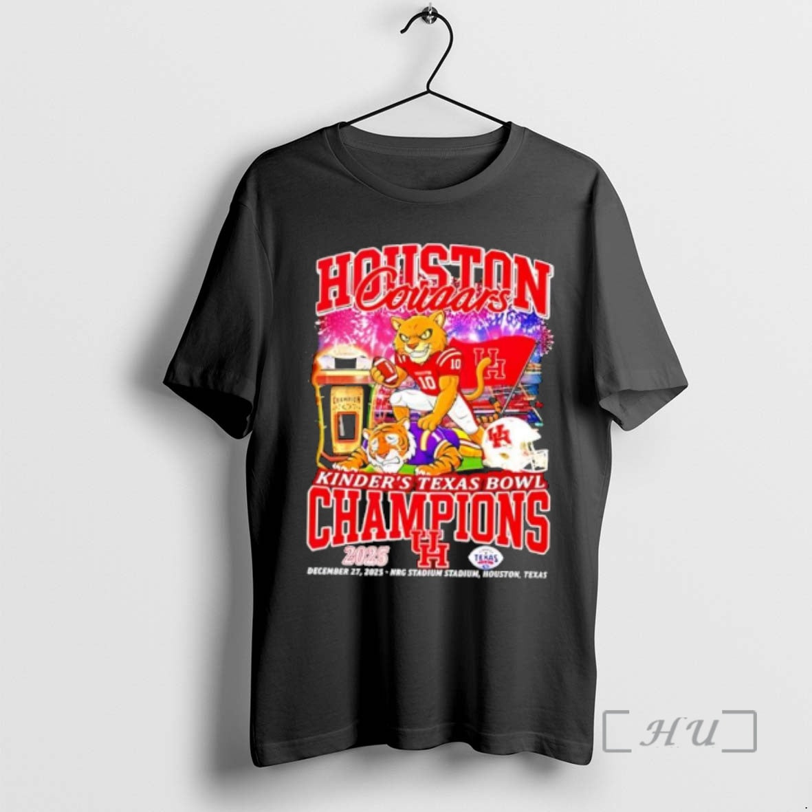 Officials Houston Cougars 2025 Kinders Texas Bowl Champions Mascot