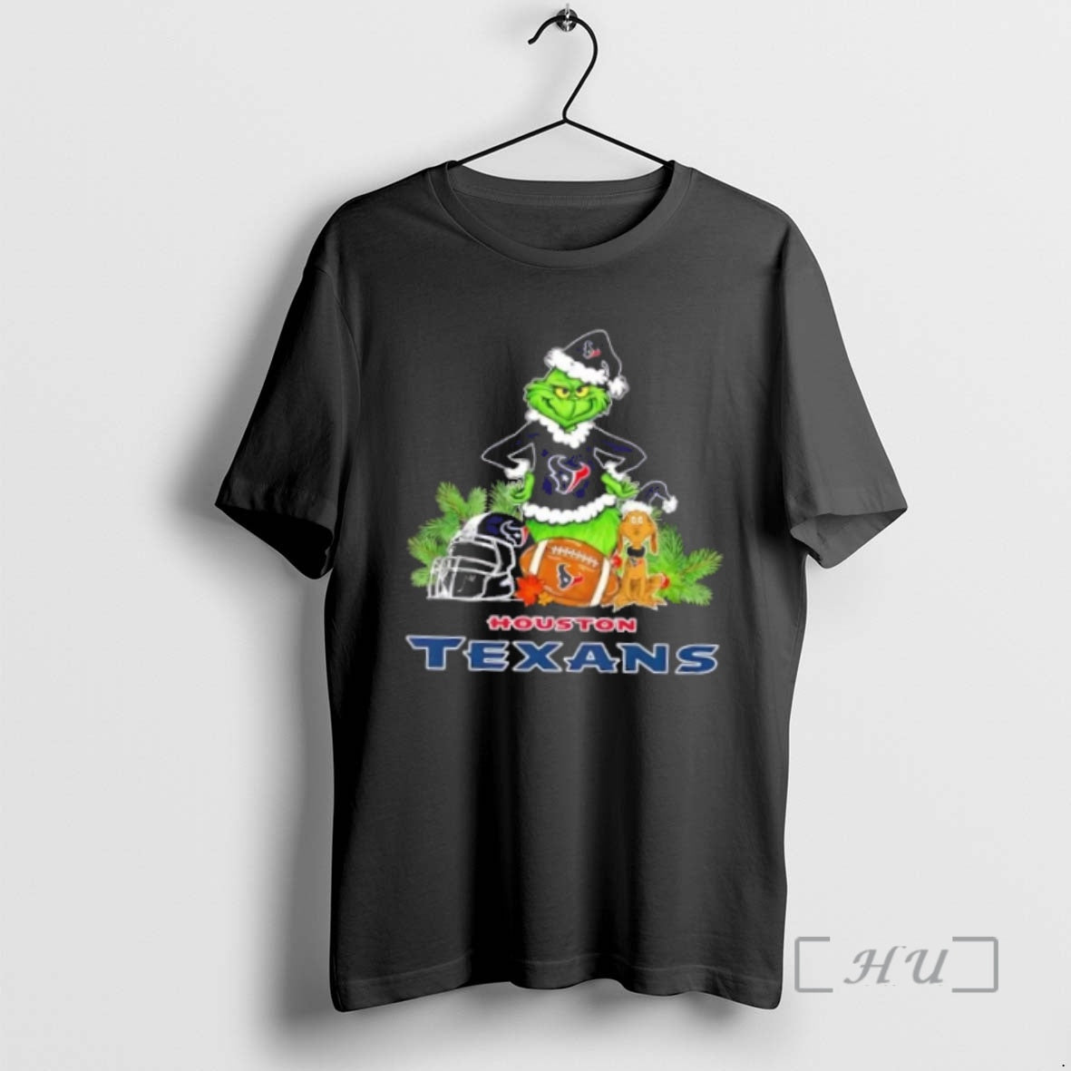 Officials Houston Texans Football X Grinch And Max Dog Merry Christmas Premium T Shirts Sweater