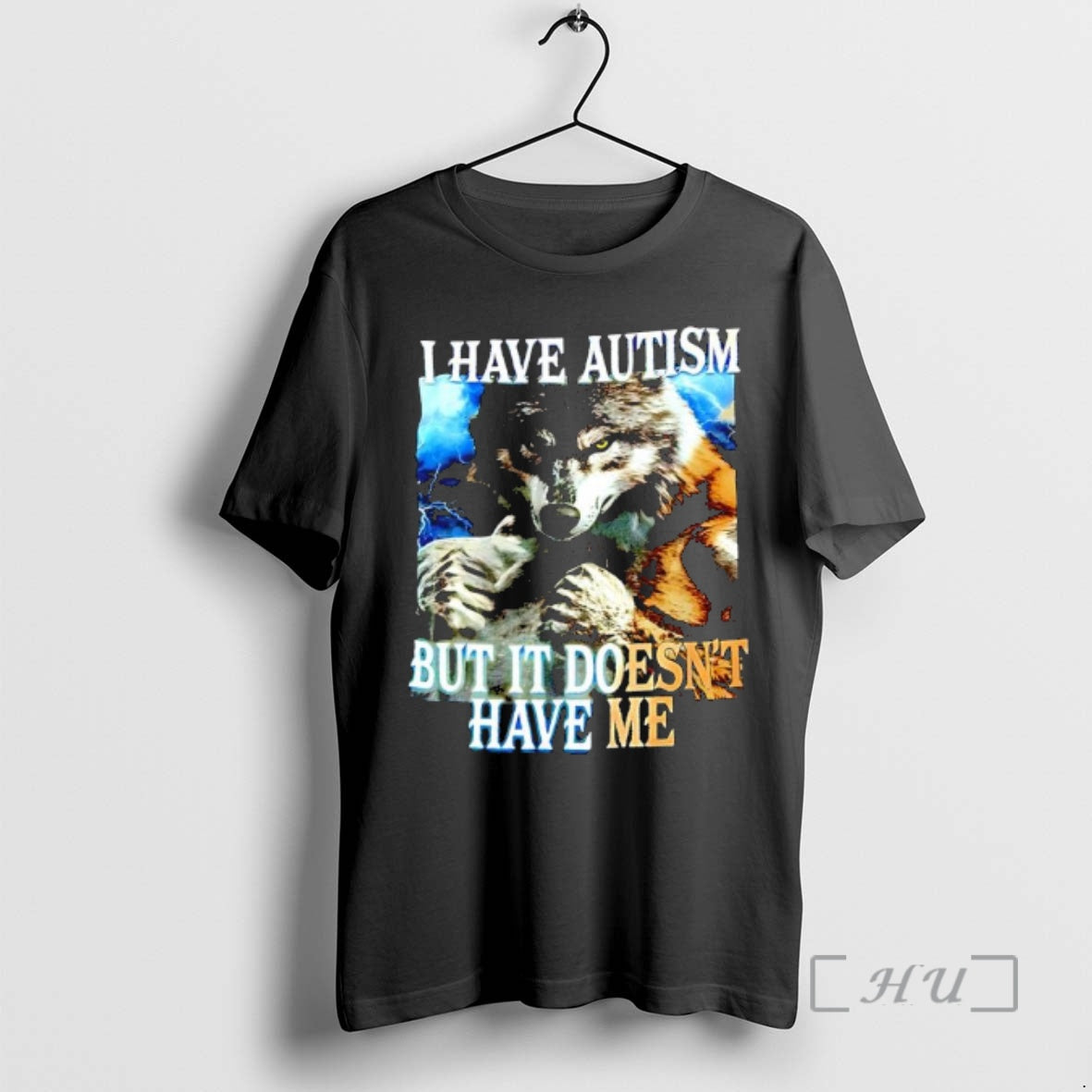 Officials I Have Autism But It Doesnt Have Me Wolf Graphic Premium T Shirts Sweater