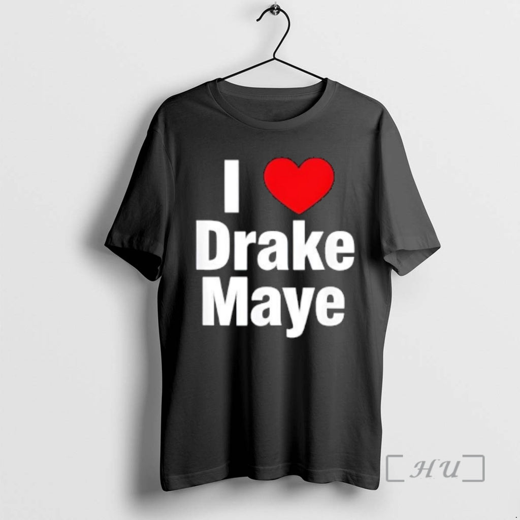 Officials I Love Drake Fan Bold Heart Graphic