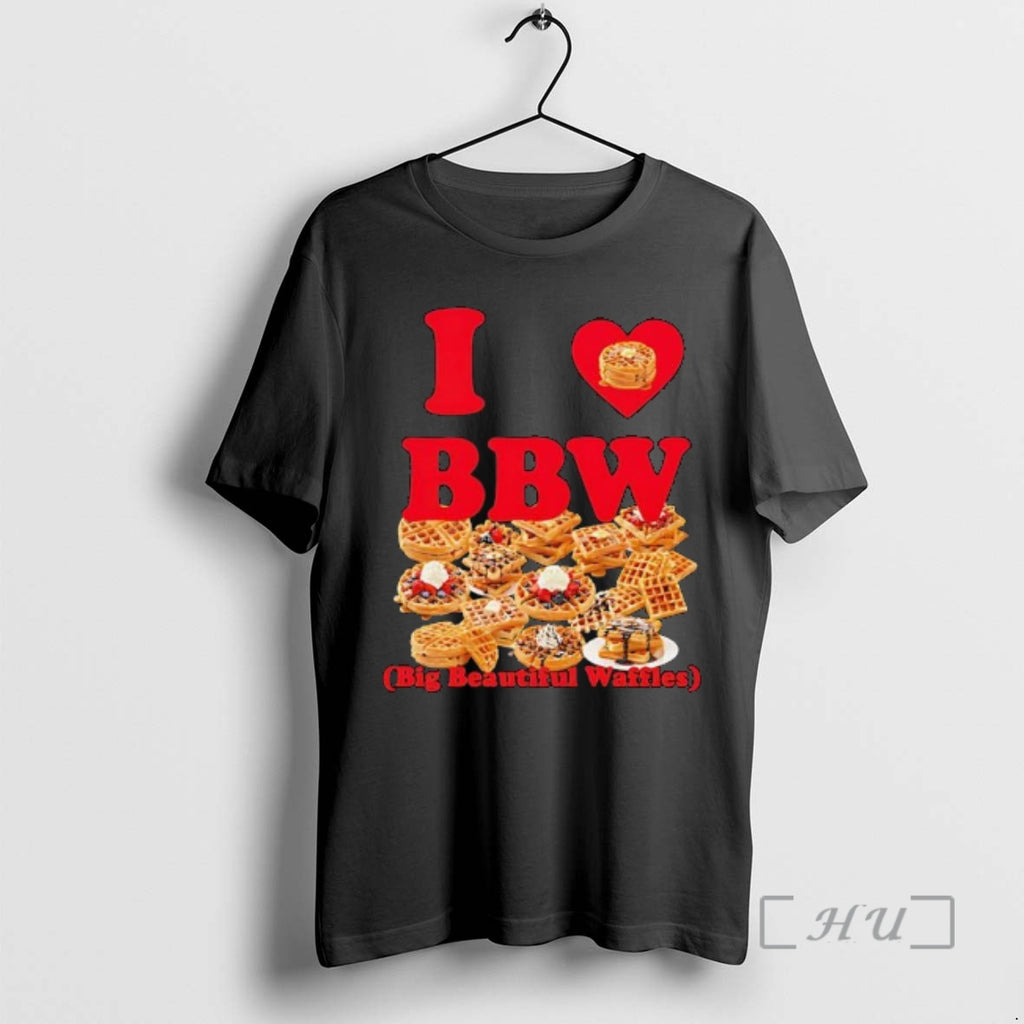 Officials I Love Bbw Big Beautiful Waffles Cakes Graphic