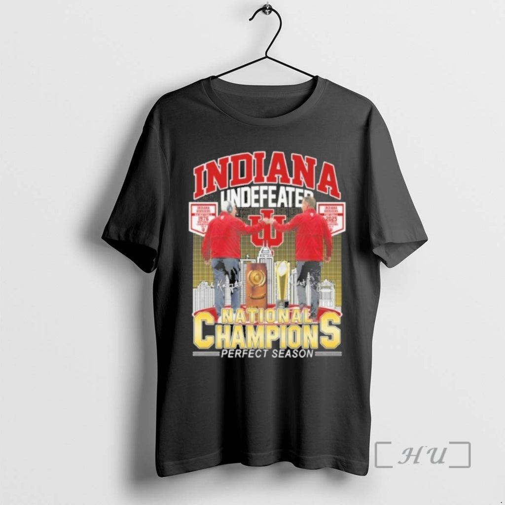 Officials Indiana Undefeated Player Signature National Champions Perfect Season