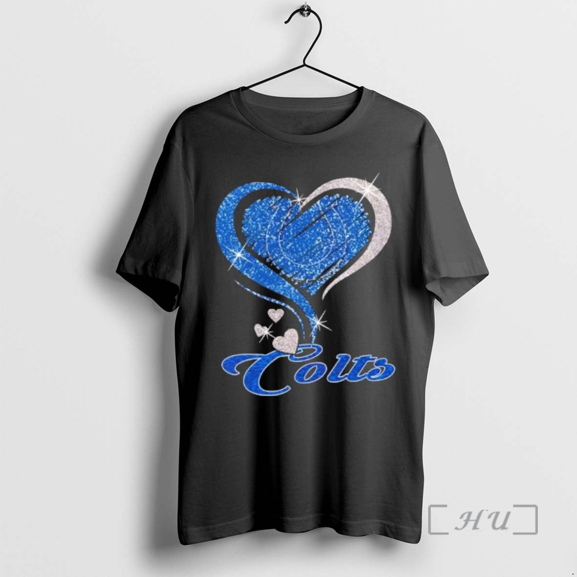 Officials Indianapolis Colts Football In Glitter Heart Fans