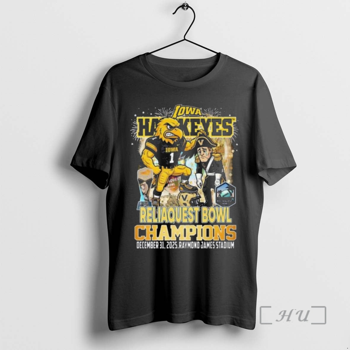 Officials Iowa Hawkeyes Reliaquest Bowl Champions 2025 Mascot