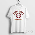 Officials Iowa State Basketball Audi Crooks Name Number Ball Circle White Premium T Shirts Sweater