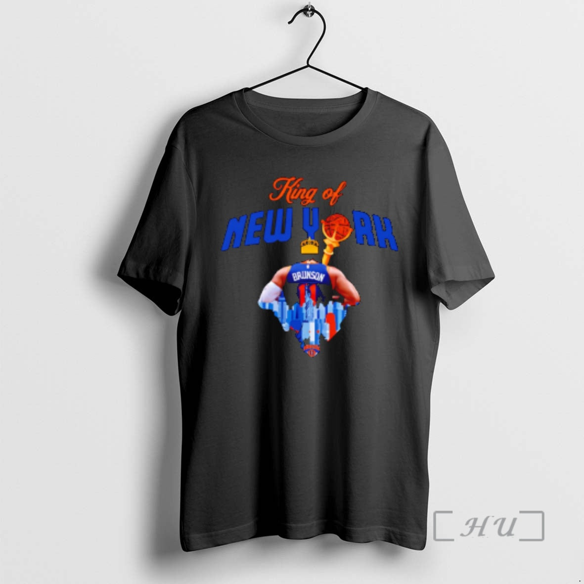 Officials Jalen Brunson Ny Knicks 2025 Nba Cup Mvp King Of Ny Premium T Shirts