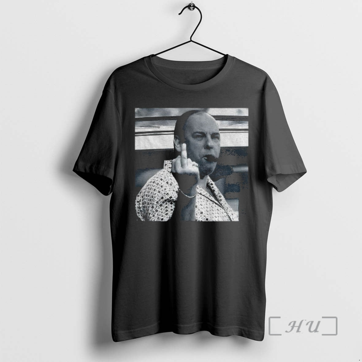Officials James Gandolfini Middle Finger The Sopranos Cast Mafia Tv Show Lover Premium T Shirts